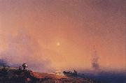 Ivan Aivazovsky Crimean Tartars on the Sea Shore painting